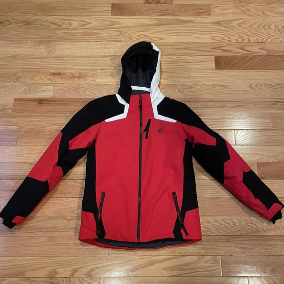 Kid's Red, Black & White SPYDER Ski Jacket size 20